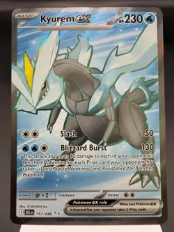 Kyurem ex 157/086 - Full Art Ultra Rare - Black Bolt Pokemon Card NM - Image 1
