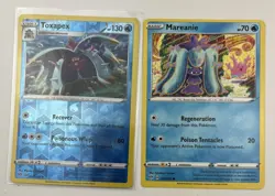 Pokemon TCG 2 Card Lot Of Mareanie Toxapex Reverse Holo - Image 1