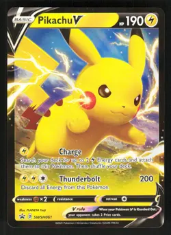 Pikachu V - SWSH061 SWSH: Sword & Shield Promo Cards Promo NM - Image 1