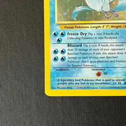 1999 Articuno 2/62 Holo Rare Pokemon Card - Fossil Set - Image 3
