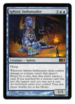 Three MTG 2010 Core Set Mythics Sphinx Ambassador Liliana Vess Vampire Nocturnus - Image 1