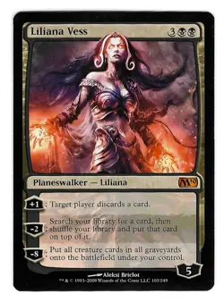 Three MTG 2010 Core Set Mythics Sphinx Ambassador Liliana Vess Vampire Nocturnus - Image 3