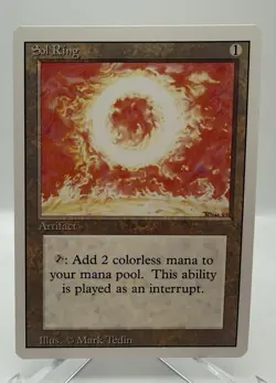 MTG SOL RING Magic The Gathering REVISED EDITION NM - Image 1