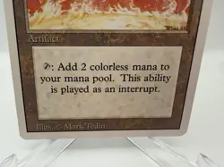 MTG SOL RING Magic The Gathering REVISED EDITION NM - Image 3