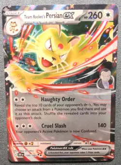 Pokemon English - Destined Rivals - Team Rocket's Persian ex 150/182 - NM/M - Image 1