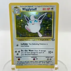 Wigglytuff 16/64 Jungle Holo LP Rare WOTC Pokemon TCG Vintage Single - Image 1