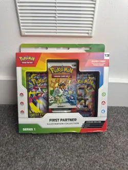 Pokemon TCG First Partner Pack Series 1 Illustration Collection Box Sealed New - Image 1