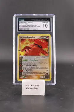 Team Magma's Groudon 9/95 Celebrations: Classic Collection Holo pokemon CGC 10 - Image 1