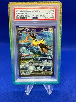 Pokemon Scarlet & Violet 151 Zapdos ex #202 202/165 SIR Alt Art PSA 10 W Guard - Image 1