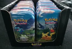Pokemon Ascended Heroes MINI TINS Sealed 10x Tins 2 Complete Art Sets w/ display - Image 2