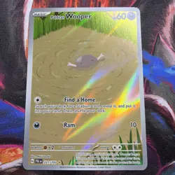 Pokemon Paldean Wooper 221/193 Paldea Evolved Illustration Rare Holo English - Image 1