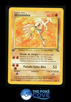 Hitmonlee 22/62 | Fossil 1st Edition | Pokemon Rare | LP - Image 1