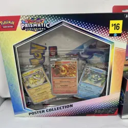 Pokemon S & V Prismatic Evolutions lot Poster & sticker Collection surprise box - Image 2