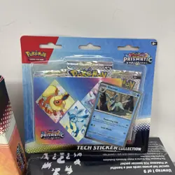 Pokemon S & V Prismatic Evolutions lot Poster & sticker Collection surprise box - Image 3