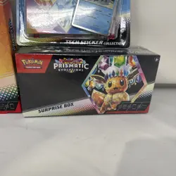 Pokemon S & V Prismatic Evolutions lot Poster & sticker Collection surprise box - Image 4