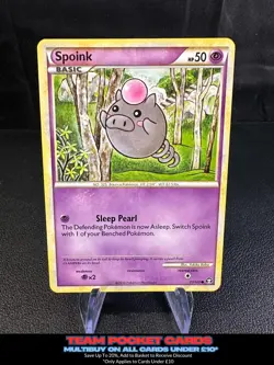 Spoink 77/102, HGSS Triumphant, Pokemon, LP - Image 1