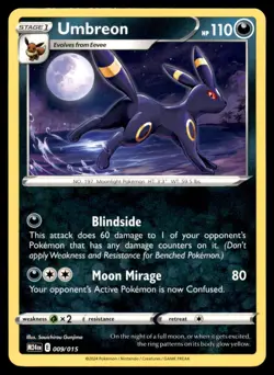 Umbreon 009/015 Promo McDonald's Promos 2024 Lightly Played - Image 1