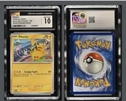2024 Pokemon SVP EN-SV Black Star Promo World Championships #190 Pikachu CGC 10 - Image 3