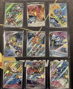 Pokemon First Partner Illustration Series 1 Promo 30th Anniversary Complete SET - Image 1