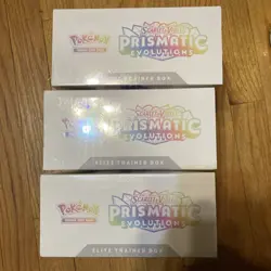 Pokemon Prismatic Evolutions Elite Trainer Box ETB Sealed (Lot Of 3) - Image 3