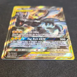 Pokemon Pikachu & Zekrom GX SM168 SM Promo Full Art Holo TAG TEAM NM/NM+ - Image 2