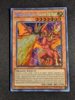 Yugioh - Harpie's Pet Dragon - Fearsome Fire Blast LDS3-EN138 Limited Secret NM - Image 1