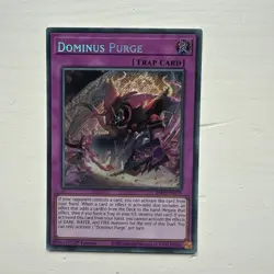 YUGIOH Dominus Purge (INFO-EN078) Secret Rare 1st Edition Near Mint - Image 1
