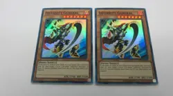 2x INFERNITY GENERAL MONSTER UNLIMITED OP14-EN005 SUPER RARE YUGIOH PACK FRESH - Image 1