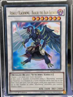 Assault Blackwing Raikiri The Rain Shower MP16-EN141 Ultra Rare LP Yugioh Cards - Image 1
