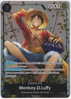 Monkey D Luffy P-075 Promo Tin NM One Piece TCG English - Image 1