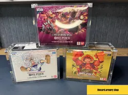4 Pack ONE PIECE Booster Box Acrylic Display Case Magnetic Lid UV Protection USA - Image 4