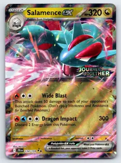 Pokemon - Salamence ex (Stamped) 114/159 Double Rare Holo - Journey Together NM - Image 1