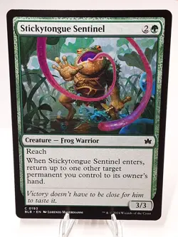 MTG - Bloomburrow - Stickytongue Sentinel - #0193 - Playset x4 - Near Mint - Image 1