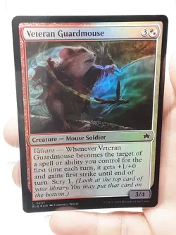 MTG - Bloomburrow - Veteran Guardmouse - Foil - #0237 - Playset x4 - Near Mint - Image 1