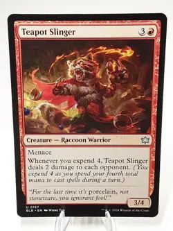 MTG - Bloomburrow - Teapot Slinger - #0157 - Playset x4 - Near Mint - Image 1