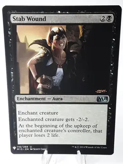 MTG - M15 - Stab Wound - #116 - Lightly Played - Image 1