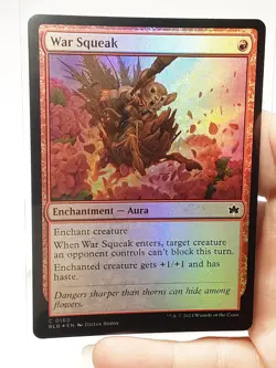 MTG - Bloomburrow - War Squeak - Foil - #0160 - Playset x4 - Near Mint - Image 1