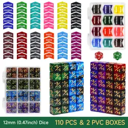 110 Dice Counter Token12MM MINI For Magic The Gathering MTG CCG Card Gaming DND - Image 1