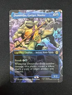 Donatello, Gadget Master (BORDERLESS FOIL) - TMNT (Magic) NM - Image 1