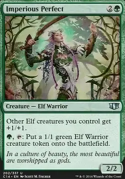 1x IMPERIOUS PERFECT - Elf - Commander/Alara - MTG - Magic the Gathering - NM - Image 1