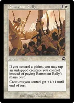 RUSH ENGLISH Masques de Mercadia - Ramosian Rally [EX/NM] MTG magic MMQ - Image 1