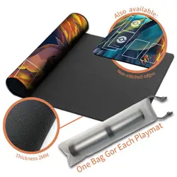 Pokemon Charizard Playmat With Zones + Free Bag Card Game Playmat of MTG TCG CCG - Image 4