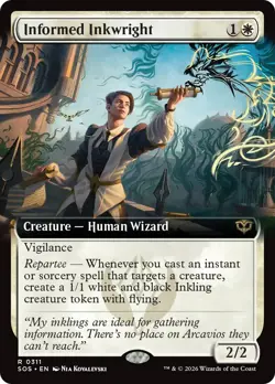 Informed Inkwright (Extended Art) [Secrets of Strixhaven] Foil Near Mint - Image 1