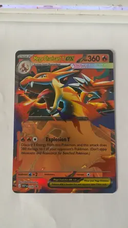 Mega Charizard Y ex 030 Black Star Promo Mega Evolution Pokemon TCG NM Mint - Image 1