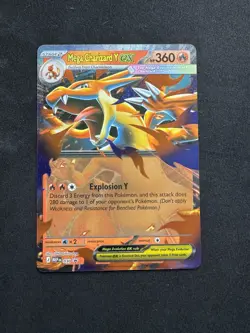 Mega Charizard Y ex MEP 030 Mega Evolution Black Star Promo Rare Pokemon TCG -NM - Image 1