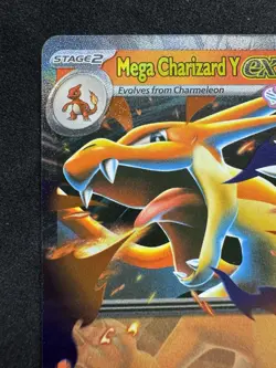 Mega Charizard Y ex MEP 030 Mega Evolution Black Star Promo Rare Pokemon TCG -NM - Image 2