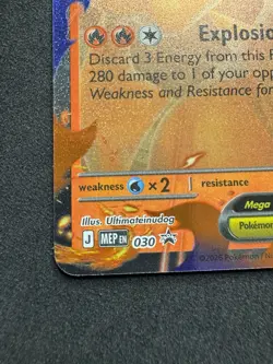 Mega Charizard Y ex MEP 030 Mega Evolution Black Star Promo Rare Pokemon TCG -NM - Image 4