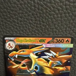 Pokemon TCG Mega Charizard Y ex #030 Me: Mega Evolution Black Star Promo - NM+ - Image 2