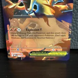Pokemon TCG Mega Charizard Y ex #030 Me: Mega Evolution Black Star Promo - NM+ - Image 3
