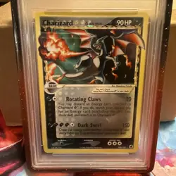 Pokemon Charizard Gold Star EX Dragon Frontiers Holo Ultra Rare #100 PSA 8 - Image 2